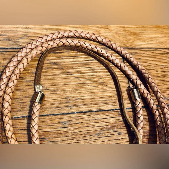 Western Bolo Style Necklace with Cow Skull - Picture 4 of 5